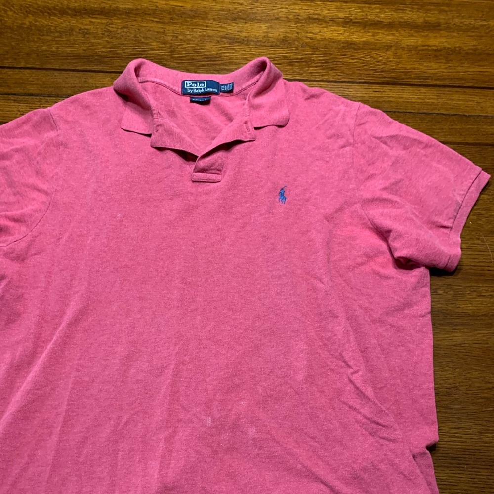 Red polo Ralph Lauren shirt